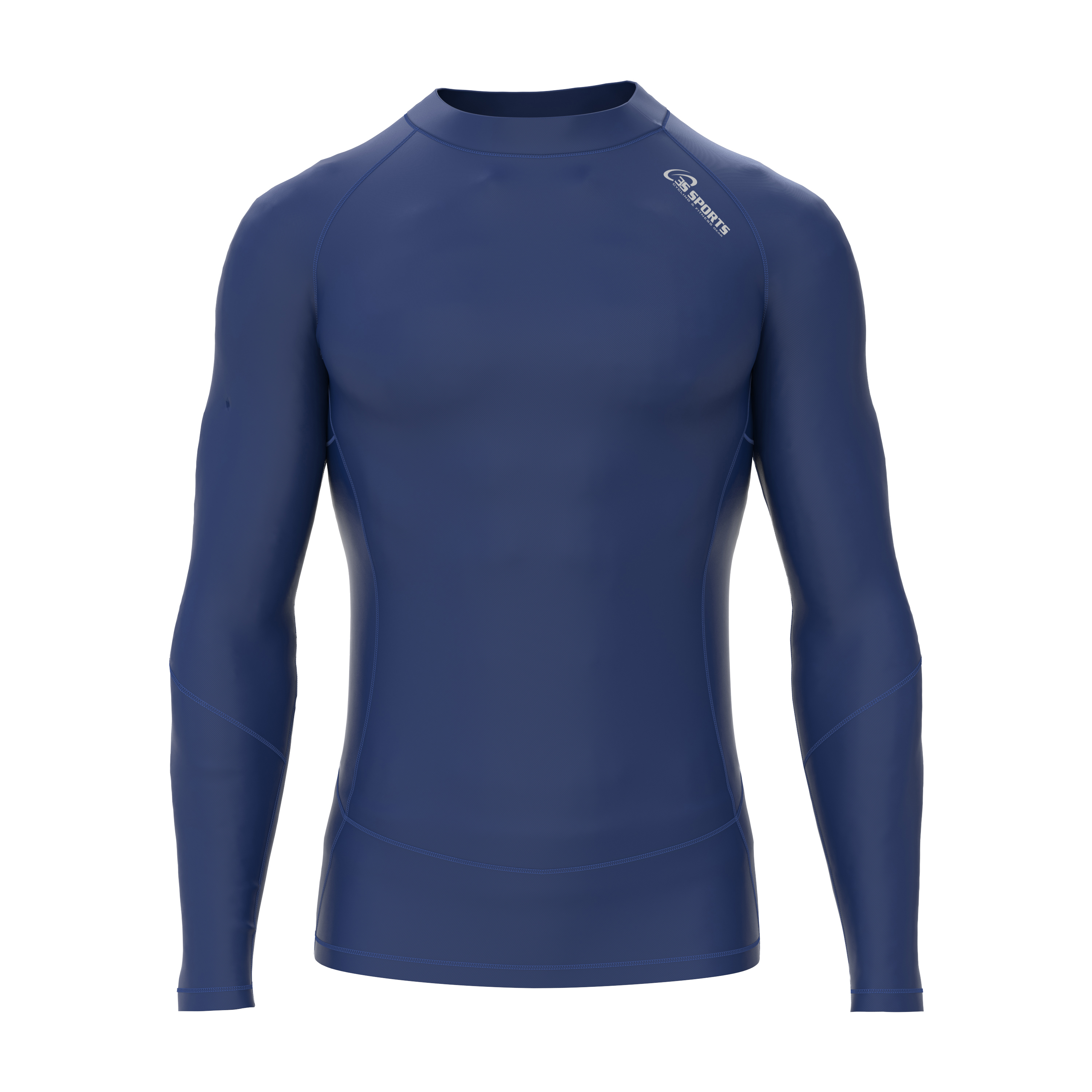 Gym Fitness Compression Wear #navy shirt_01
